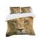 Designart 'Lion with Calm Face' Animal Bedding Set - Duvet Cover & Shams